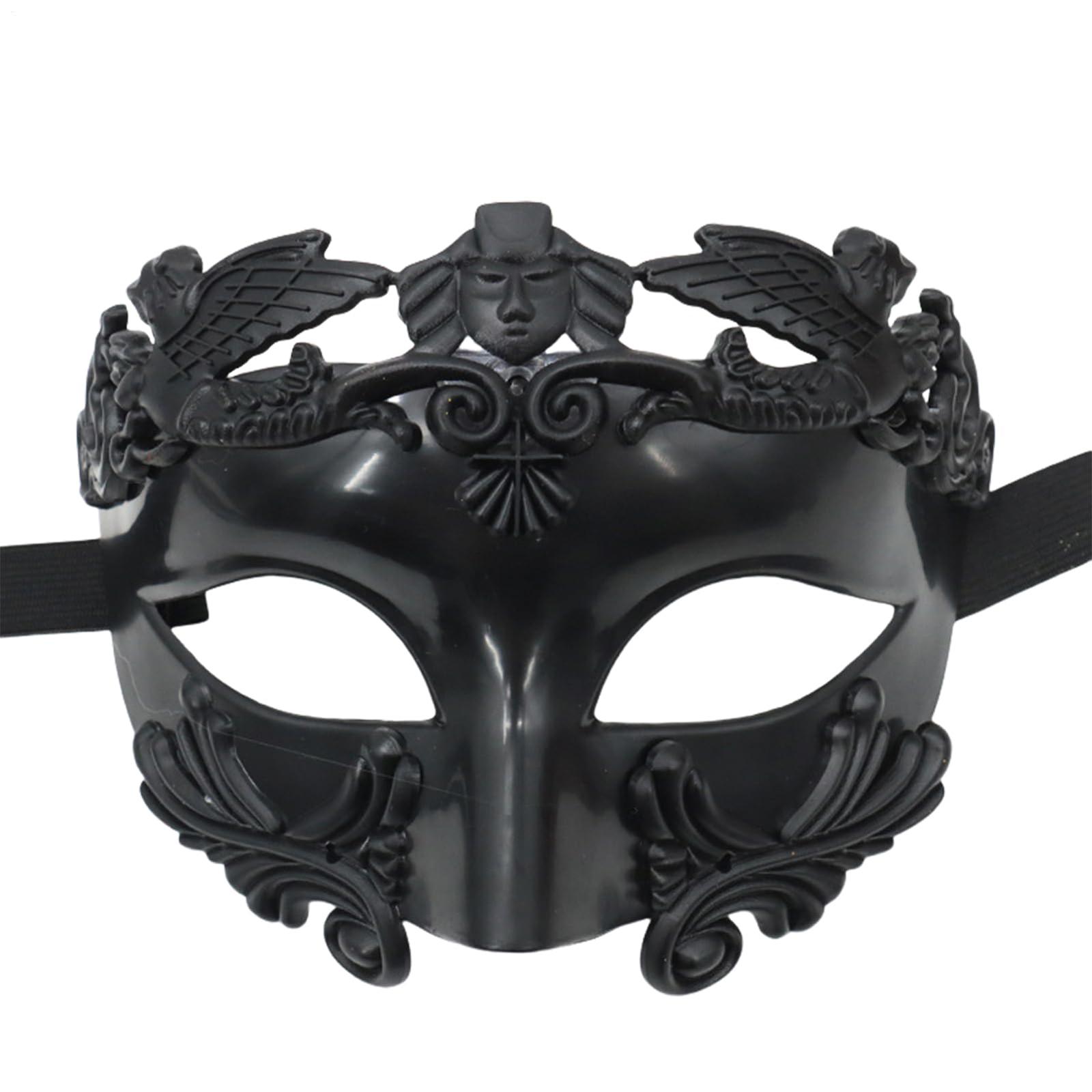 

Men s Masquerade Masks - Roman/Greek Masks - Venetian Half-Face Masks, Suitable For Masquerade Balls, Carnivals, And Parties One Size