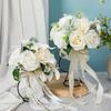 Bridal Bouquets for Wedding, Simulation Rose Bride Wedding Bouquet Wedding Decorations for Ceremony, Anniversary