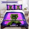 Minecraft Quilt Cover Set Design For Living Room Soft Fabric Perfect Gift For Friends Family