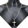 THICK Silver Chain with a Cross Men' Chain Christmas Gift