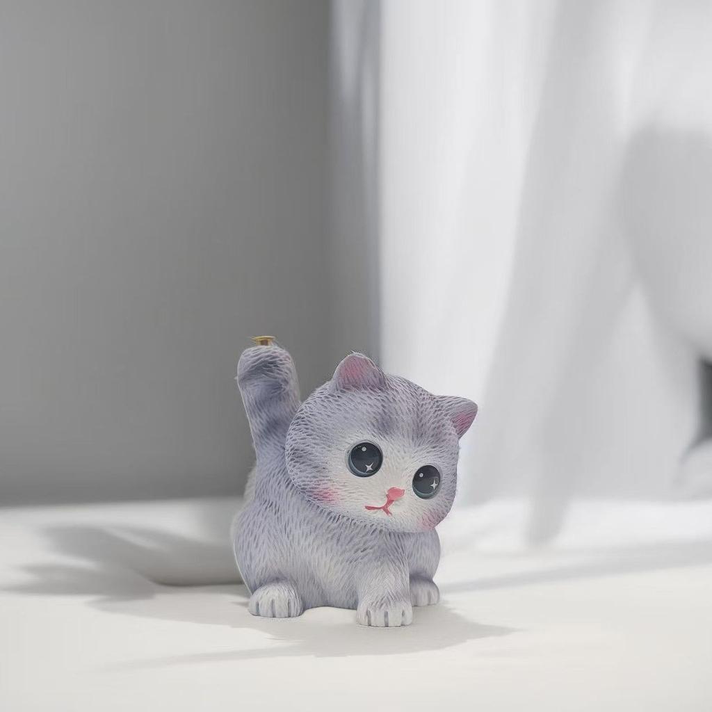 Cat Ornament Plate,Cute Resin Kitten Incense Holder Bracket,Tide Play Line Incense Plug,Indoor Tea Room Aromatherapy Stove