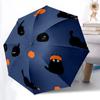 1 Stück Halloween-Katzen Automatisches Öffnen/Schließen Regenschirm mit Ein-Knopf-Bedienung, Winddichtes Design Leichter Tragbarer Regenschirm für Damen & Herren6144