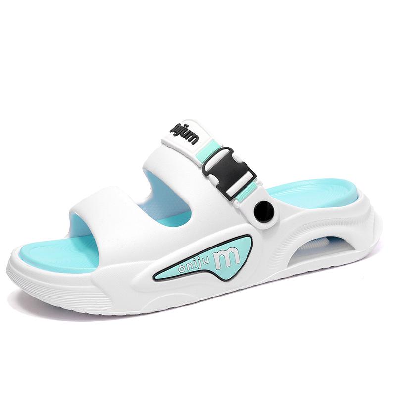 Slippers men's 2025 summer new wear non-slip thick bottom stepping on shit feeling bathroom beach sports dual-purpose cool slippers men