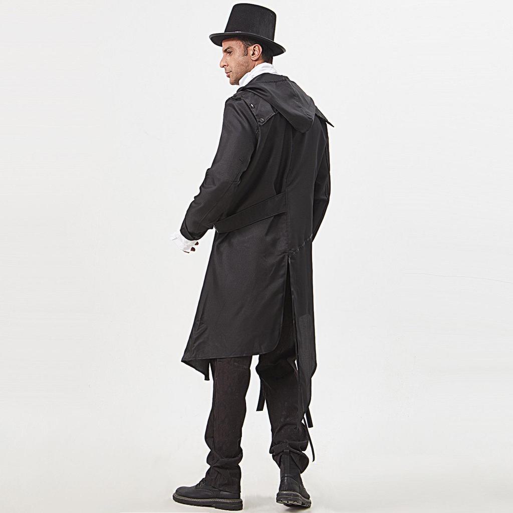 Manteau Costume Gothique Automne/Hiver Halloween 2024 pour Homme