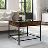Infinity LED Coffee Table in Smoked Oak 50x50x41 cm