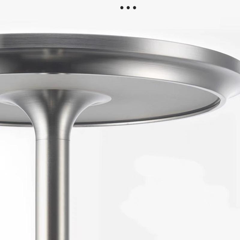 1pc Portable LED Table Lamp 3 Color Touch Control 3 Level Brightness USB Rechargeable Metal Texture Office Atmosphere Light