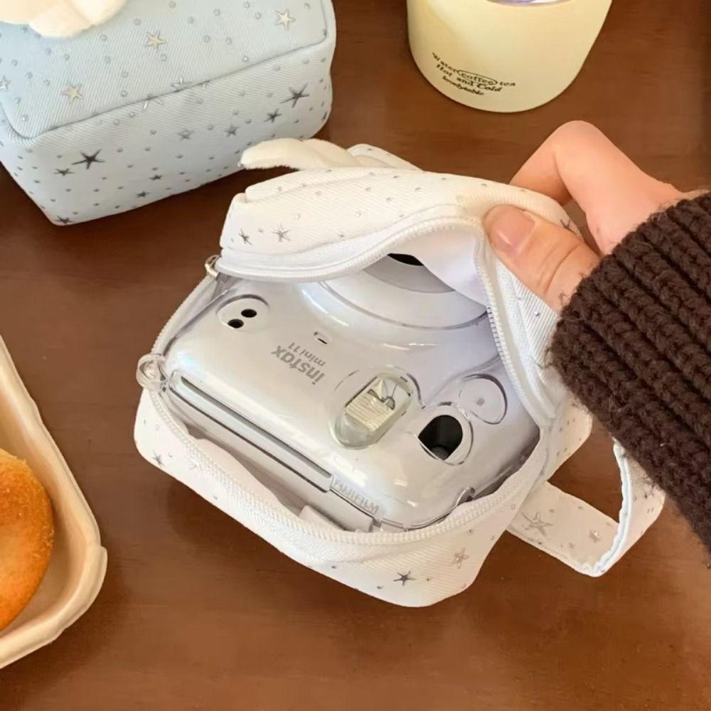 Mini Size Portable Instant Camera Bag with Handle Travel Cosmetic Organizer Women Use