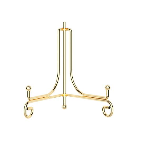 Iron Plate Stand Foldable Picture Frame Display Stand Small Tabletop Easel Holder for Display Photo Frames Plates Card Record Book