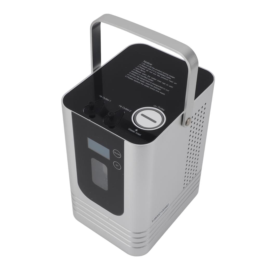 Portable Hydrogen Inhalation Machine SPE PEM Technology Ionized 500ml LED Reminder Hydrogen
