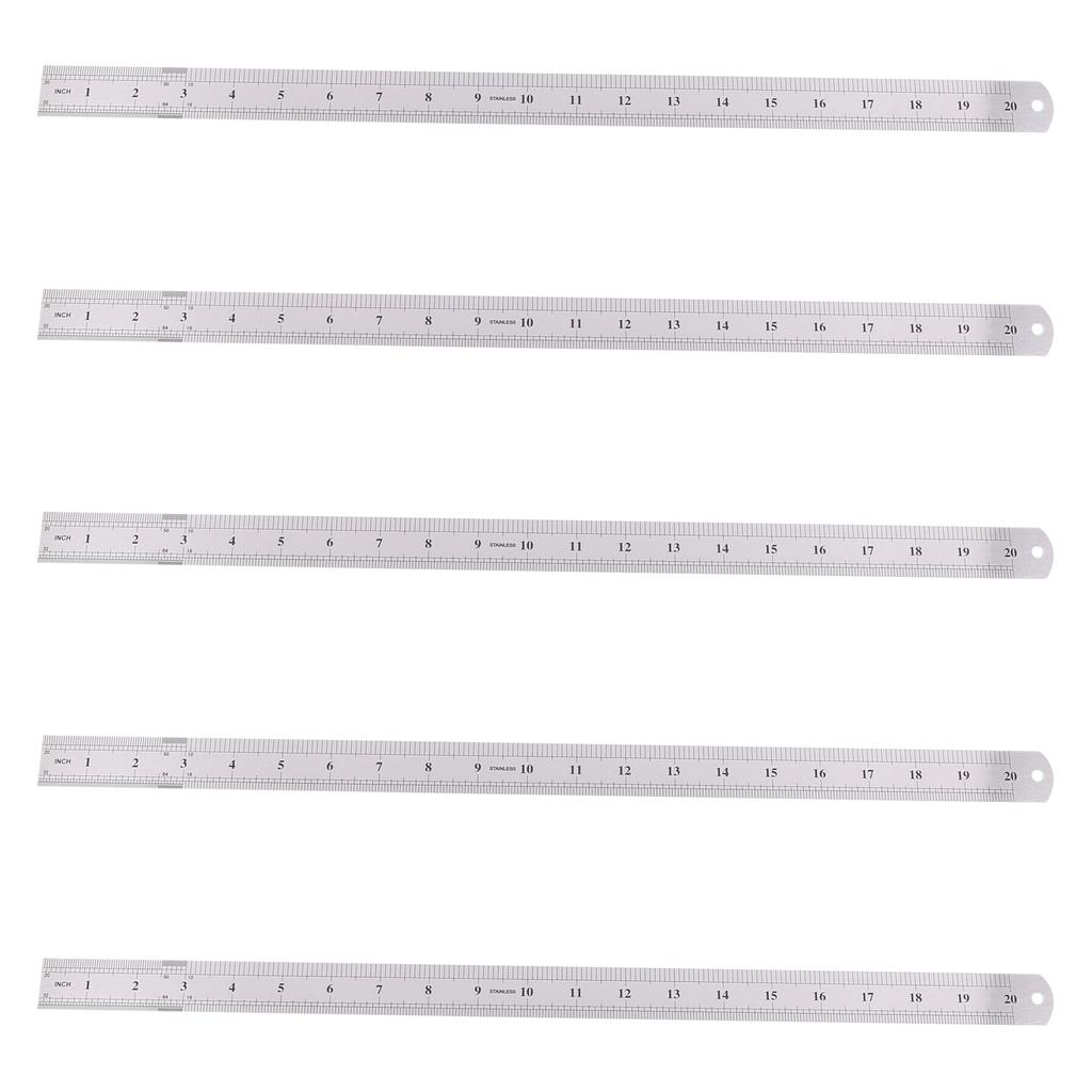 A84E-5X Groove Right Stainless Steel Metric Ruler 50 Cm Stainless Metric Ruler