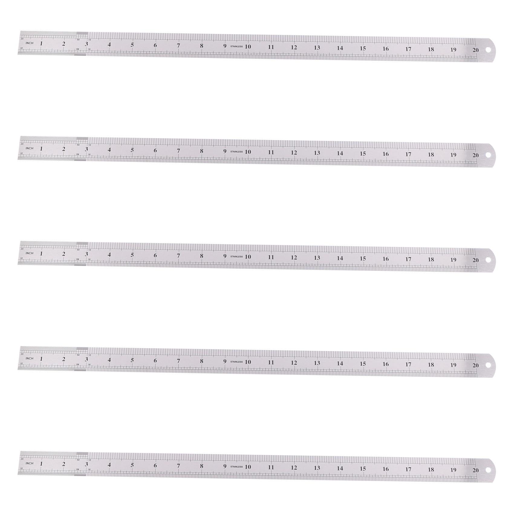 A84E-5X Groove Right Stainless Steel Metric Ruler 50 Cm Stainless Metric Ruler NONE