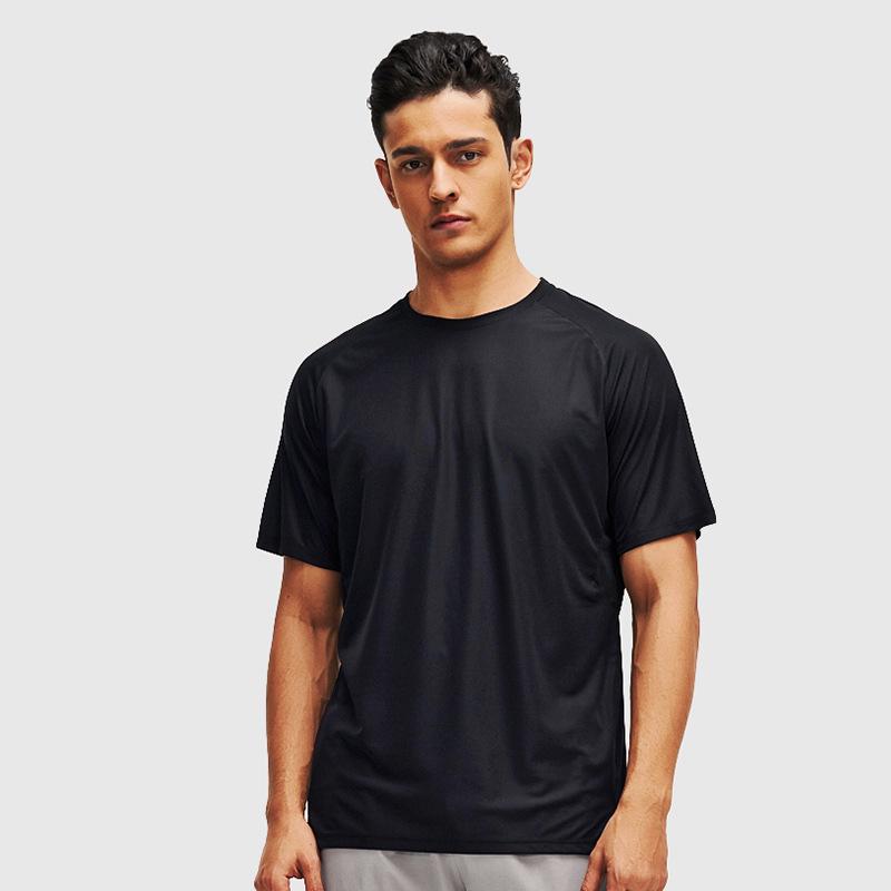 Men's Summer Quick-Drying Breathable Lightweight Crew Neck Short Sleeve Running T-Shirt