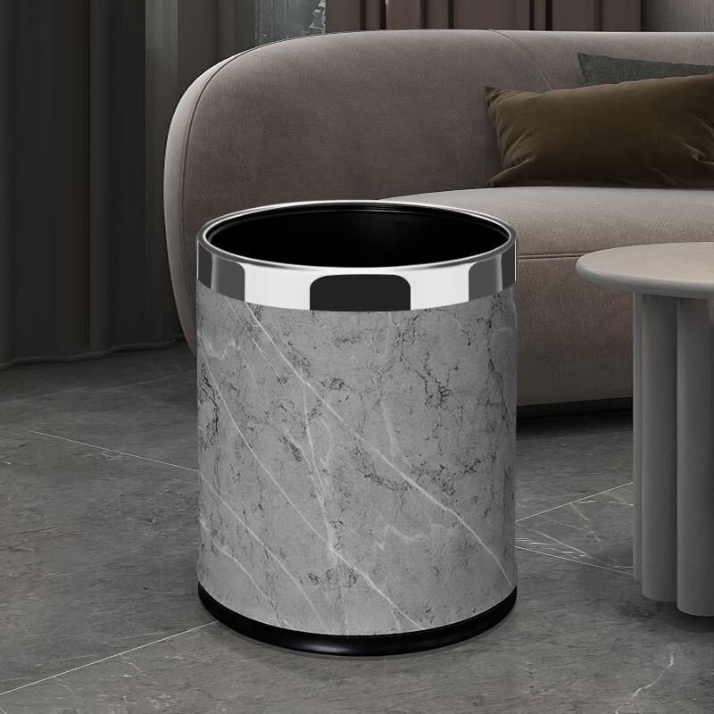 Xuanyong Double-Layer Metal Trash Can