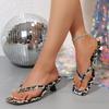 New Summer Sexy Flats Slippers Women Flip Flops Beach Flats Shoes Flower Round Solid Color Leopard Sandals Women Slides Women