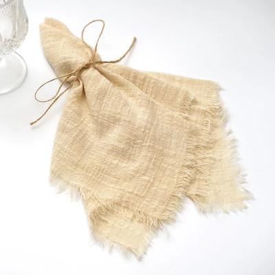 Gauze di Cotone 42x42cm Retrò Garza Rustica Decorazione Tavola Mussola Strofinaccio Tovaglioli di Stoffa Articoli per Matrimonio