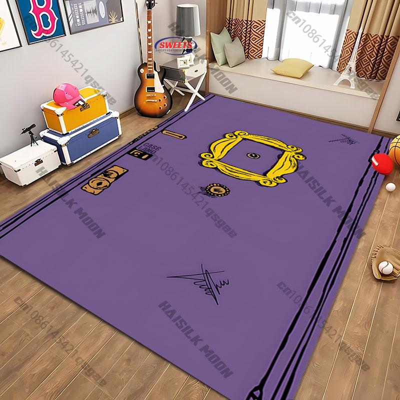 Movie Theme Friends Printed Carpet Rugs for Living Rooms Bedroom Entrance Door Mat Sofa Rugs Large Area Home Decor Rugs Gifts
