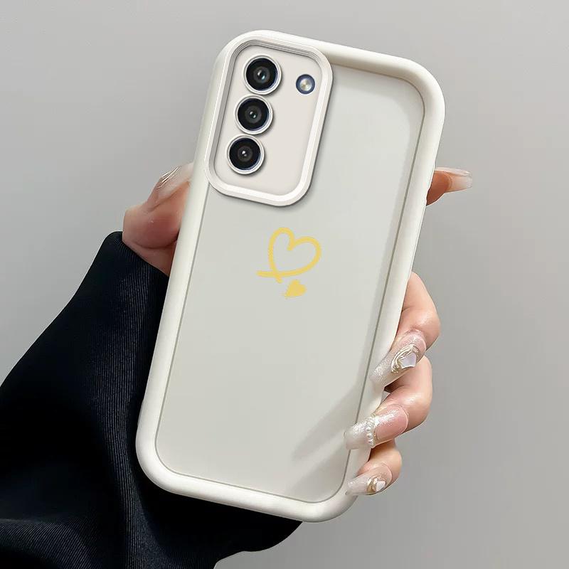 Simple Love Phone Case Suitable for Samsung for Galaxy S26 S25 S24 S23 S22 S20 FE Ultra Plus 5G Anti Drop Back Cover