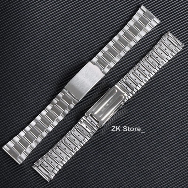 Edelstahl Uhrenarmband Metallarmband Faltschließe 12mm 14mm 18mm 20mm Universelles Uhrenarmband Silber Gold für Männer Frauen
