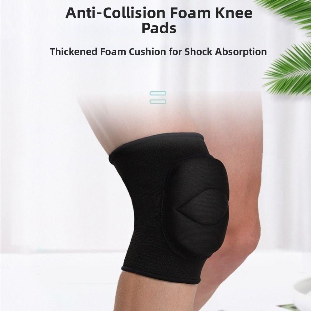 1 Pair Anti Collision Dance Knee Pads Yoga Elastic Knee Pads Sponge Sports Knee Pads  Fitness Gear