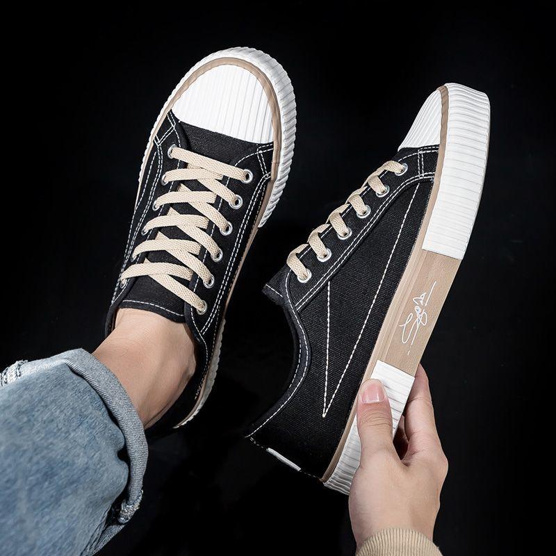 Fashion Platform Lace-up Men's Casual Shoes Flat Wear to Work Male Shoe Common Breathable Low Price Classic Original Walking Sneakers