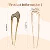French Hairstyle Expert - High-Quality U-Shaped Hairpins, Designed Specifically for French Twists and Chignons, Perfect Choice for Women's Hairstyles