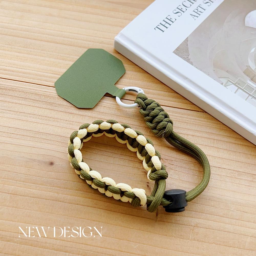 Korea INS Handwoven Adjustable Mobile Phone Universal Lanyard Wrist Strap Outdoor Sports Convenient Safety Anti-drop Rope Women
