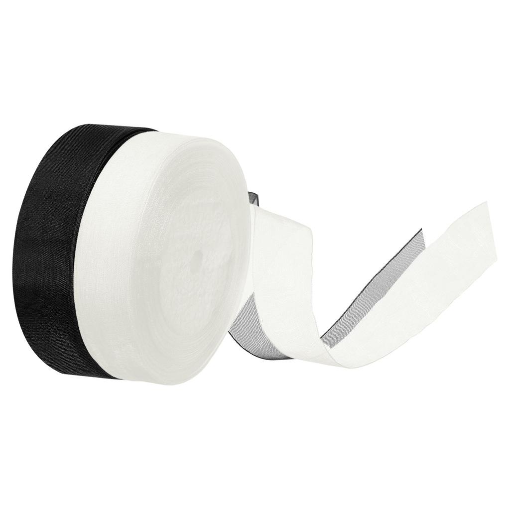 1" Organza Ribbon 100 Yard Gift Wrapping Ribbon for Bouquet Cake Invitations Card Decoration Home Party Decoration (50Yard/Roll)