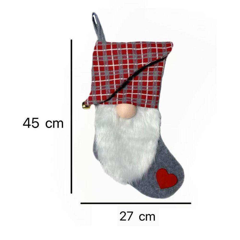 Mini Large Candy Christmas Stocking Kawaii Fireplace Christmas Stocking  Car