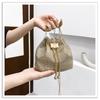Bolso de Mano Nuevo Moderno y Elegante para Mujeres, Bolso de Hombro Diamantado Texturizado, Bolso de Cadena a la Moda, Bolso Diagonal Tipo Cubo de Agua