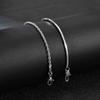 2pcs Stainless Steel Chain Bracelet for Men Women,Waterproof Silver Color Thin Chain Wristband,Trendy Unisex Metal Chain Gift