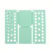 Blue Plastic Shirt & T-Shirt Folder Organizer with Multiple Compartments - 26.16x22.61x3.05 Cm Space-Saving Clothes Folding Board for Wardrobe