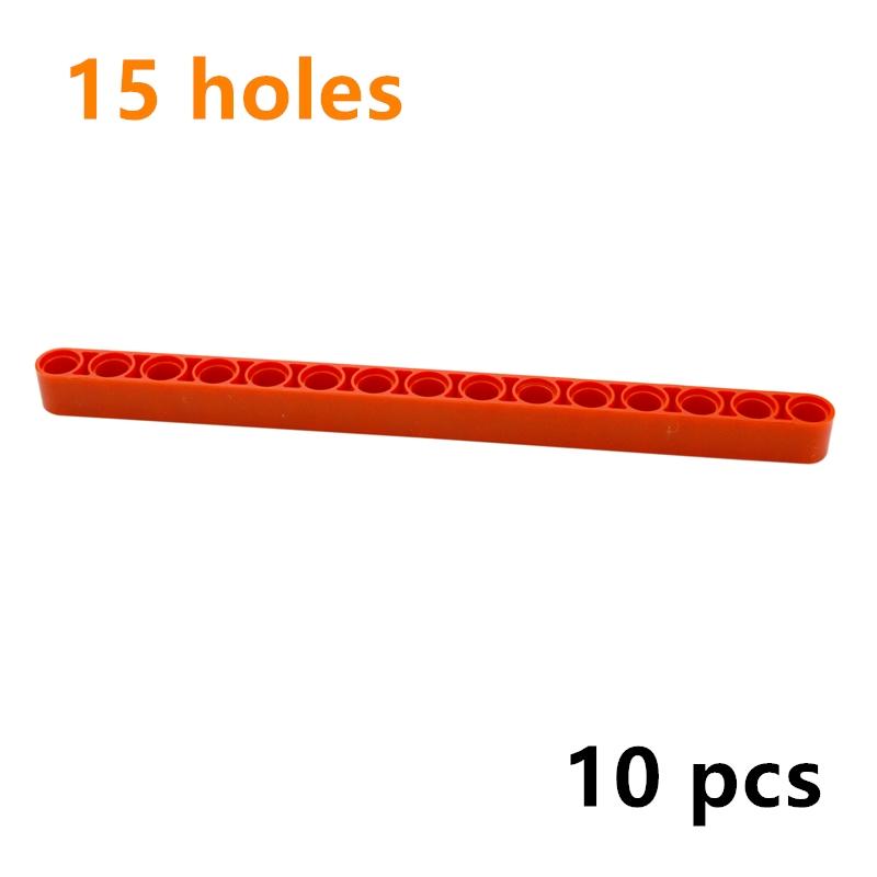 Construction 64871 1x15 Thick Hole 32278 Assembles Particles Car Robot Arm Liftarm Building Blocks DIY Technical Toys