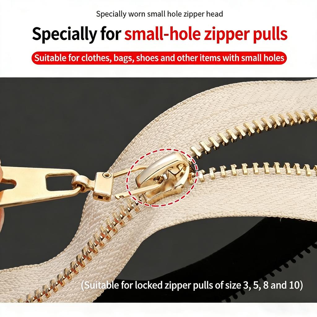 4Pcs Metal Zipper Pulls with Detachable Tabs, Repair Kit for Bags, Backpacks & Clothing, Zipper Slider Pendant Accessories