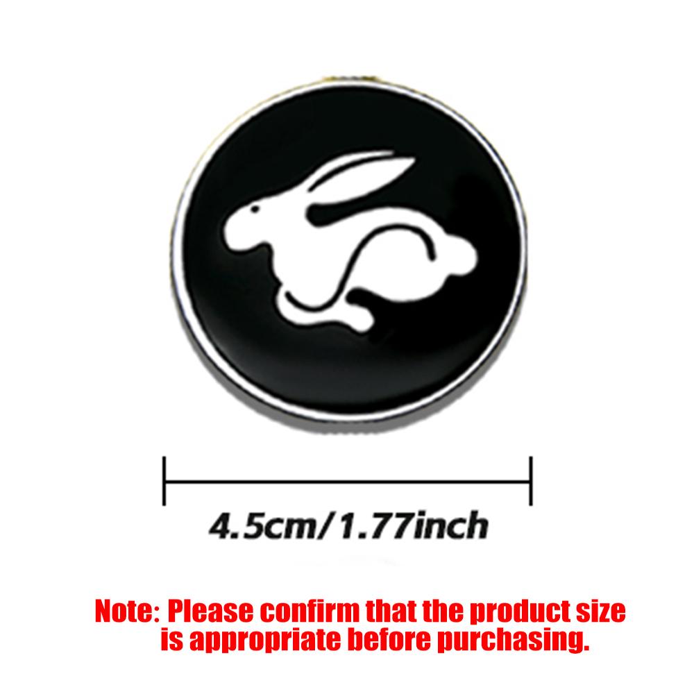 3D Aluminum 45/50MM Car Steering Wheel Emblem Sticker For Volkswagen VW R GTI ABT Golf Polo Tiguan Passat Sharan 4 Motion Touran  ZG9