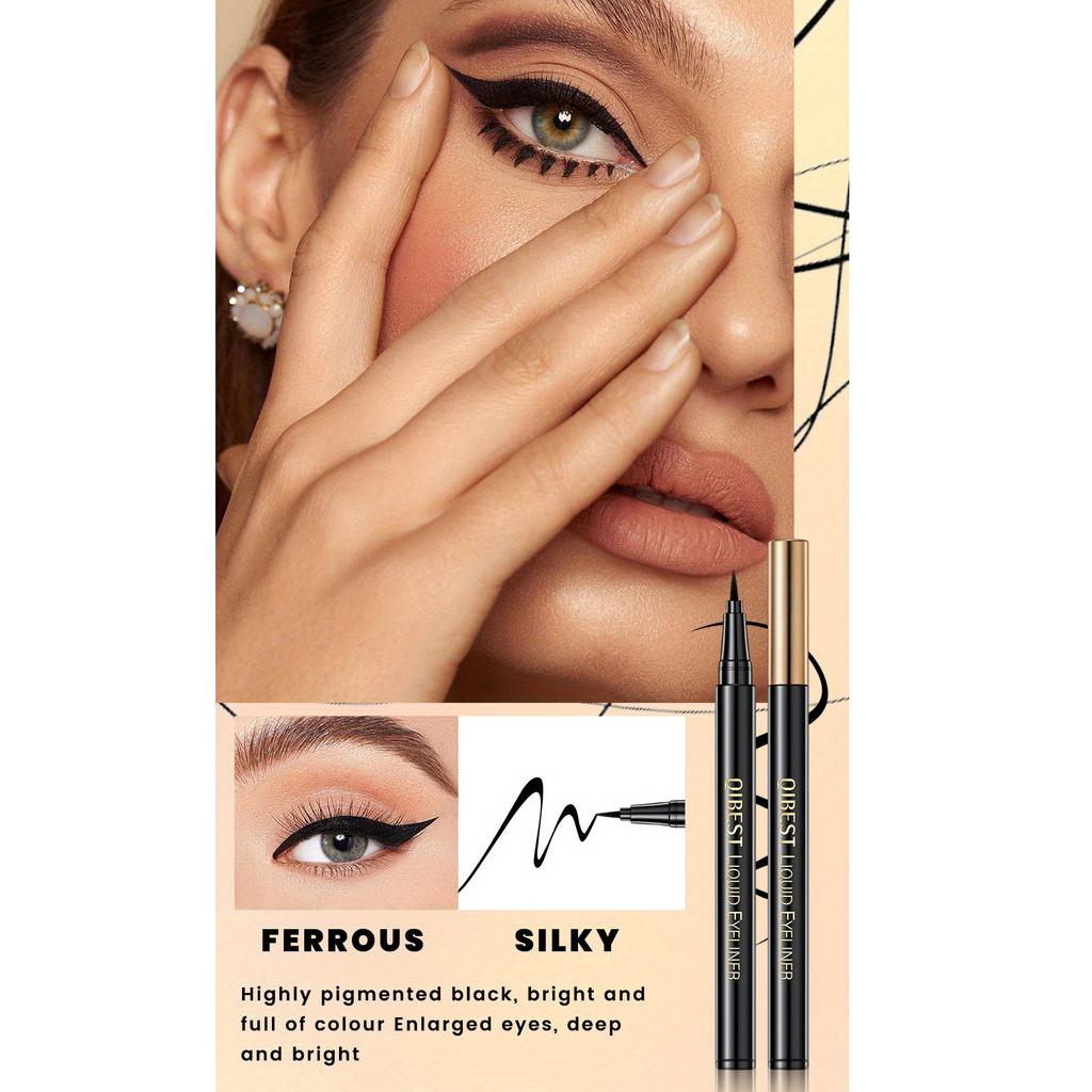 Set di mascara + eyeliner + siero per ciglia + crema per sopracciglia, set per il trucco degli occhi e delle sopracciglia, anti-sudore, non facile da togliere, trucco naturale per gli occhi a lunga durata