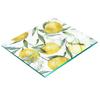 Decorative Glass Kitchen Chopping Board Lemon Watercolor 60x52 Cm