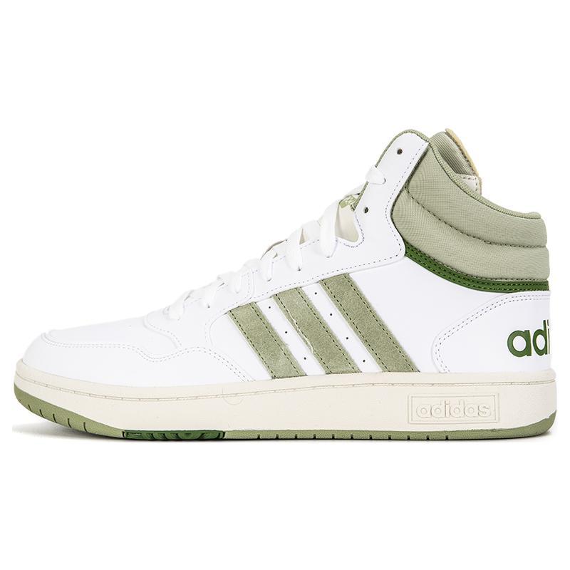 

Adidas Hoops 3.0 Mid White Green Sneakers GV9524 36