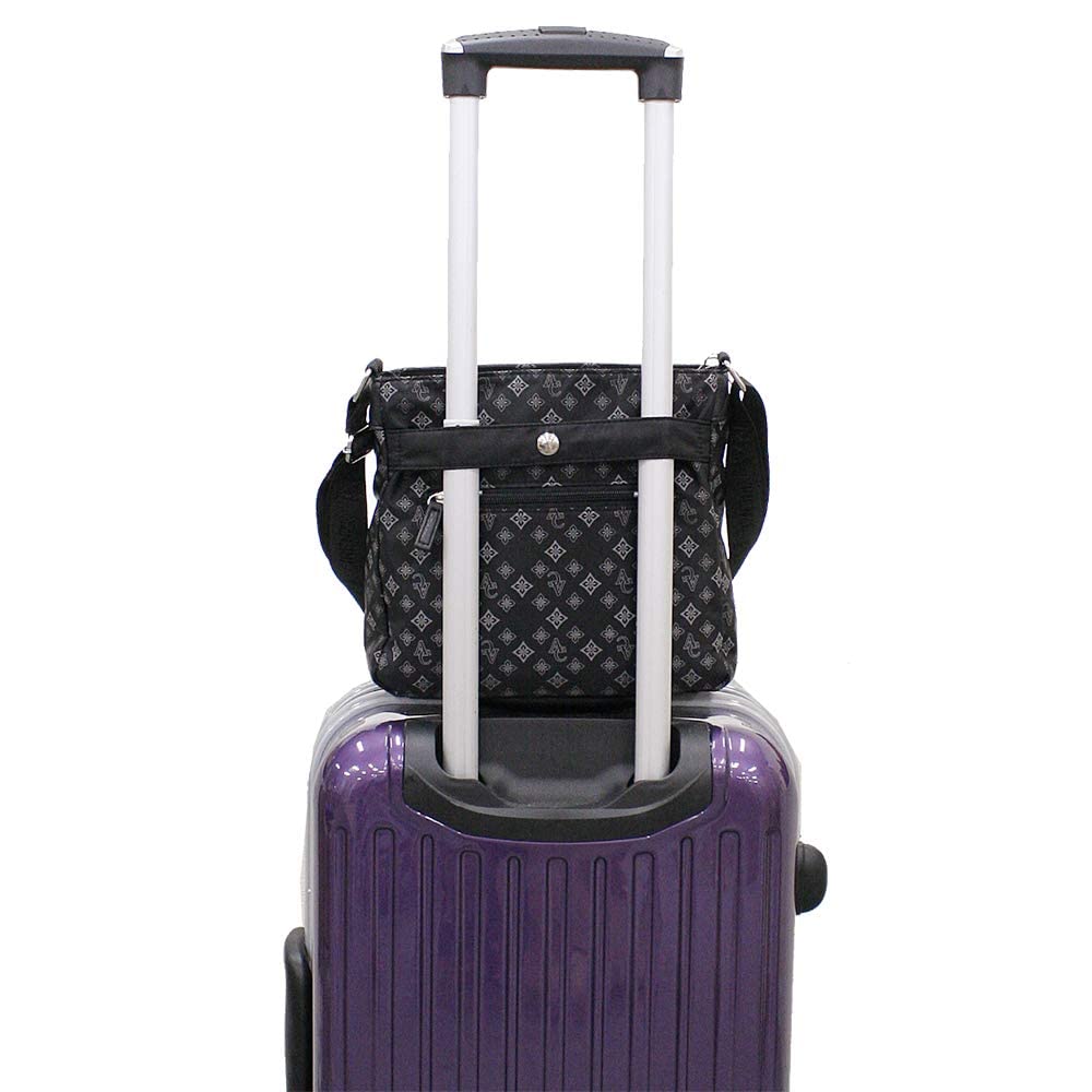 Bolsa de Ombro Yubi Anna Christina Leve Transversal 4A39 Preta [Bolsa Feminina]