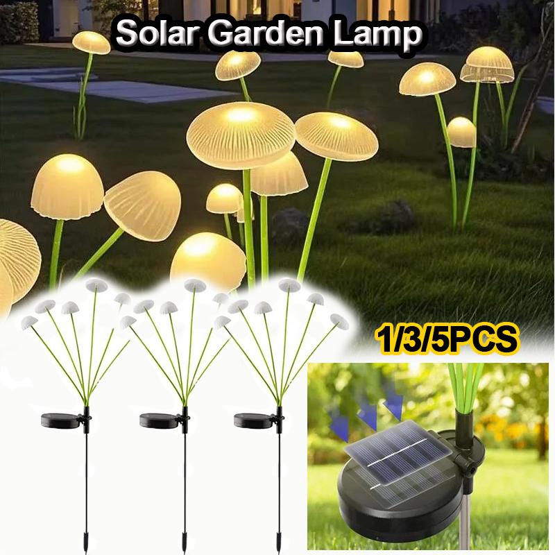 1/3/5 stk 6LED Sopplys Manetlampe Utendørs Vanntett Solcelle Hagebelysning for Villa Hage Gårdsplass Park Dekorlampe