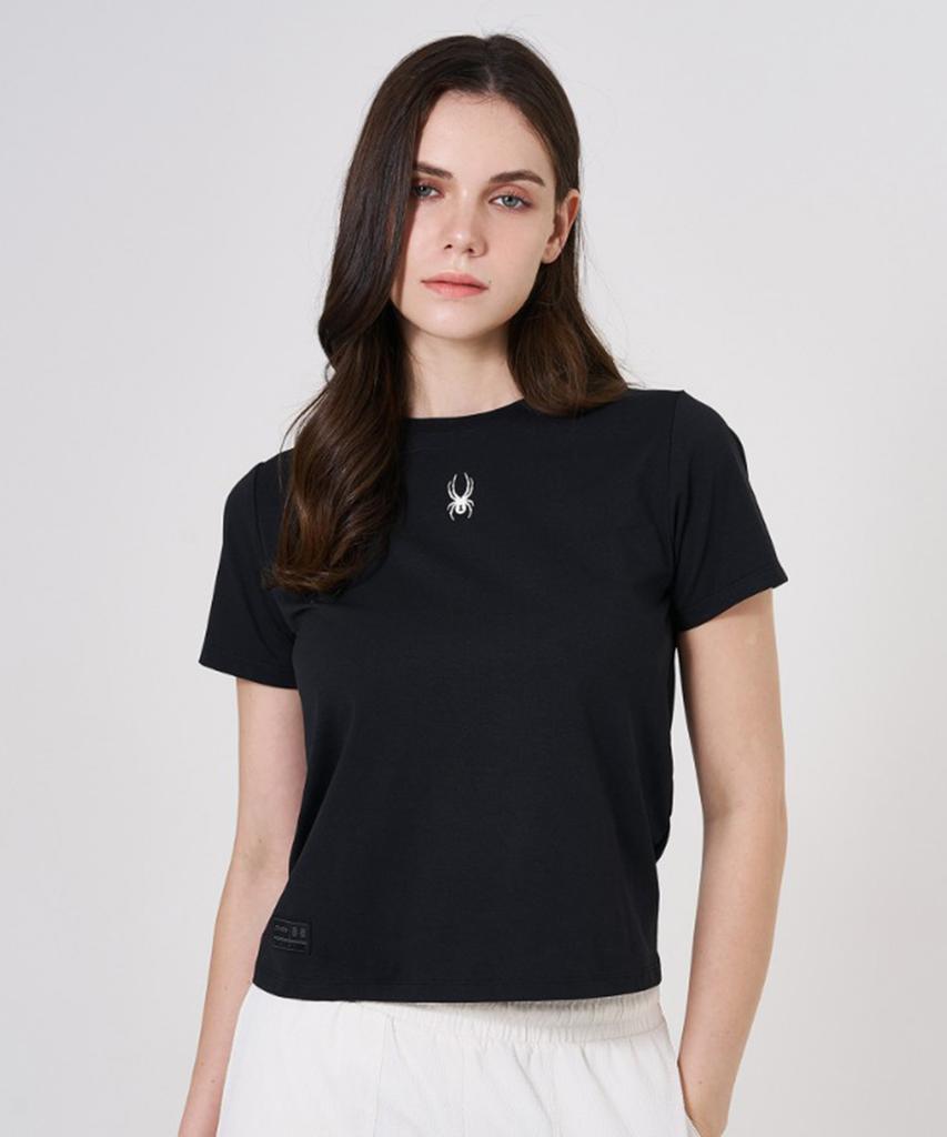 SPYDER Women'S Training Mesh Color Block T-Shirt Spkmcnrs251Wblk