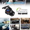 Dual Port USB Type C PD+QC3.0 Chargers Car 60W Cigarette Lighter for 12V/24V Motorcycle Truck Boat All Smartphone Fast Charging
