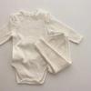 Cotton Kids Baby Homewear Outfits Solid Long Sleeve Top + Leggings Toddler Boy Girl Pajamas Suit