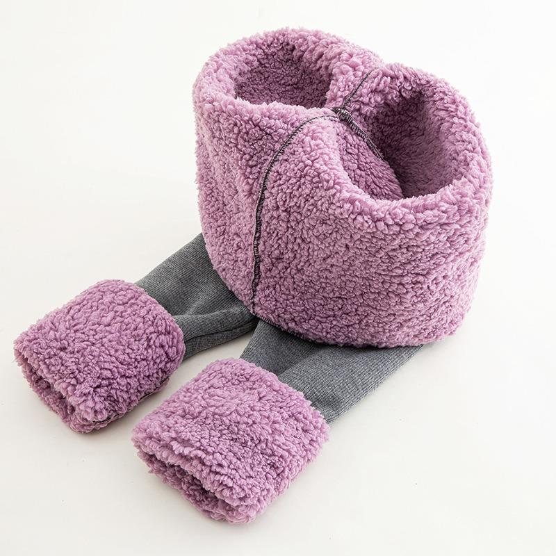 Cloud-Fleece-Leggings für Damen-Oberbekleidung, Fleece-verdickte Baumwollhose, extra dickes Lammfleece, warme und dünne Hose