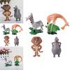Decorate With Madagascar Movie Action Figures Character-like Dolls For Ornament Safe Pvc Material