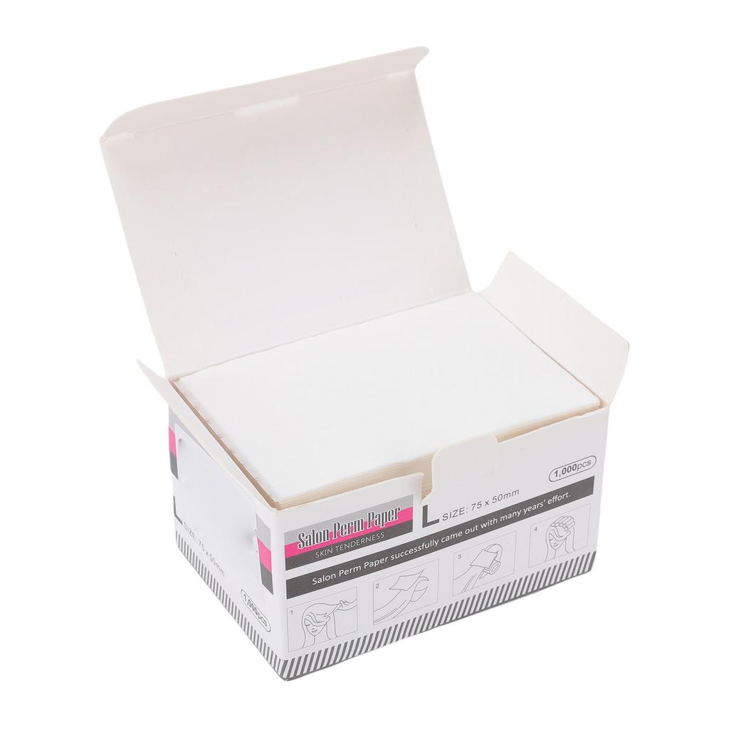 1000PCS Hair Perm Paper Breathable Heatproof High Toughness Thin Mesh Hair Styling Curling Paper for Home Salon Shop