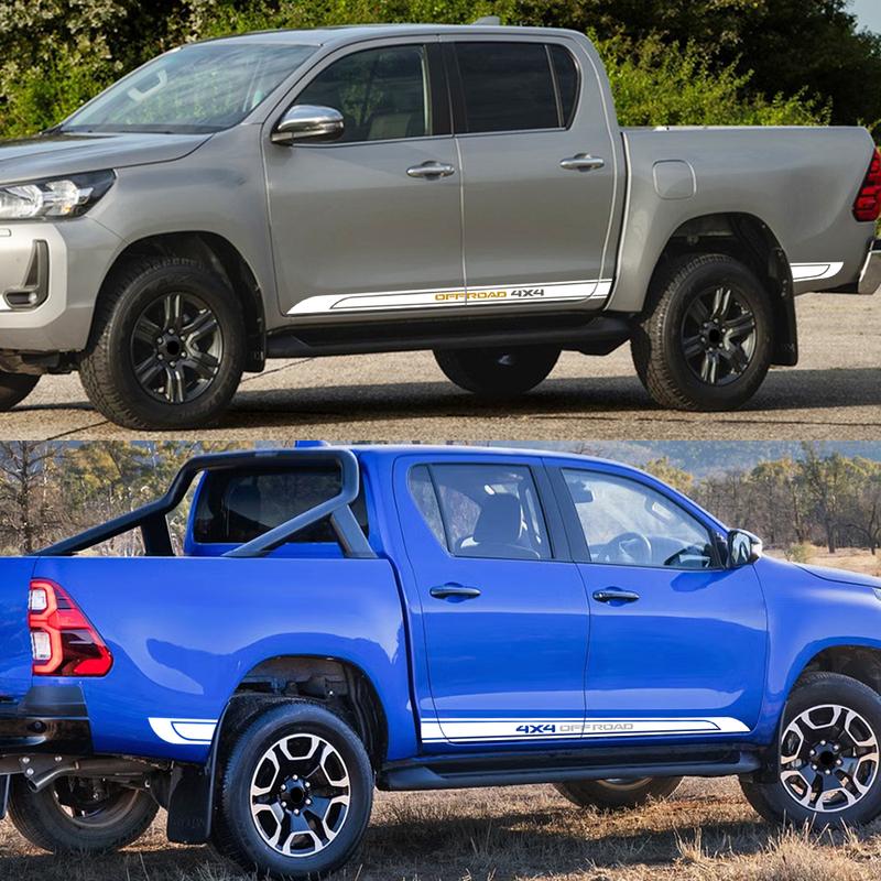 Car 4X4 Offroad Sticker for Toyota Hilux Revo Vigo Rocco SR5 Door Side Sport Decor Decal Vinyl Film Cover Auto Accessories