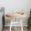 VidaXL Table Top Ø40x4 Cm Round Solid Beech Wood 355921