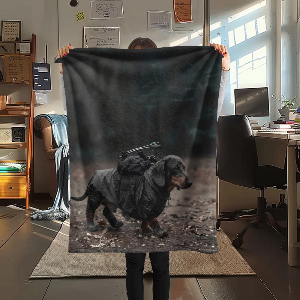 Hiking Animals Print Flannel Blanket,High Quality Comfortable for All Seasons,Home Decor,Warmth and Comfort,Perfect for Christmas Gifts