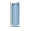 Kubek termiczny MiiR Flip Traveler 16 oz ze stali nierdzewnej z podwójnymi ściankami, z pokrywką odporną na przeciekanie, bez BPA, do napojów gorących i zimnych
