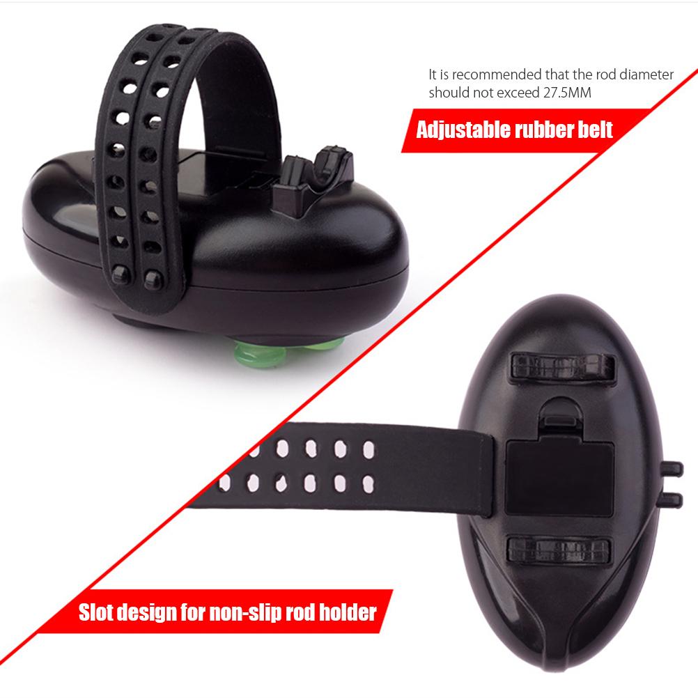 Automatischer Angelrutenalarm Hochempfindliches Elektronisches Angelrutenlicht Fischbiss Köderalarm Locator-Clip